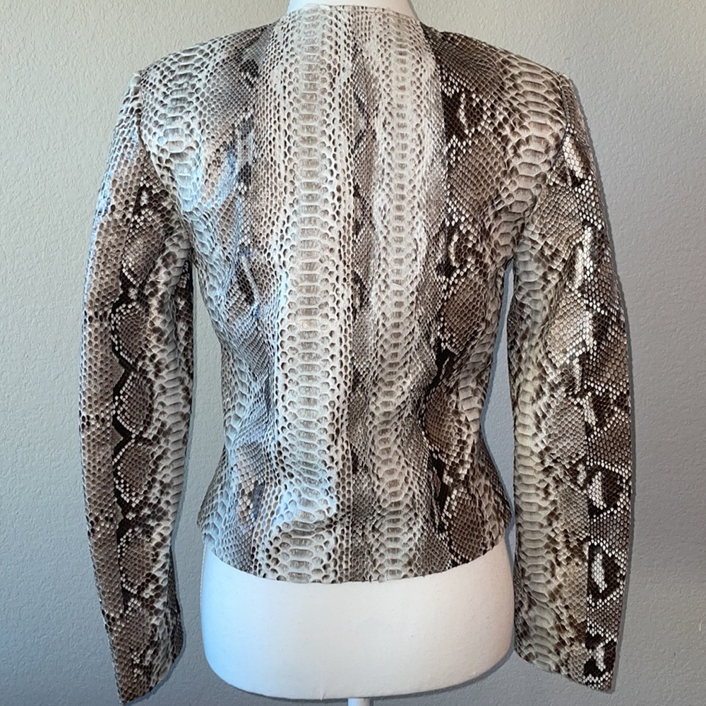 Python Genuine Leather Jacket Size Small - image 2